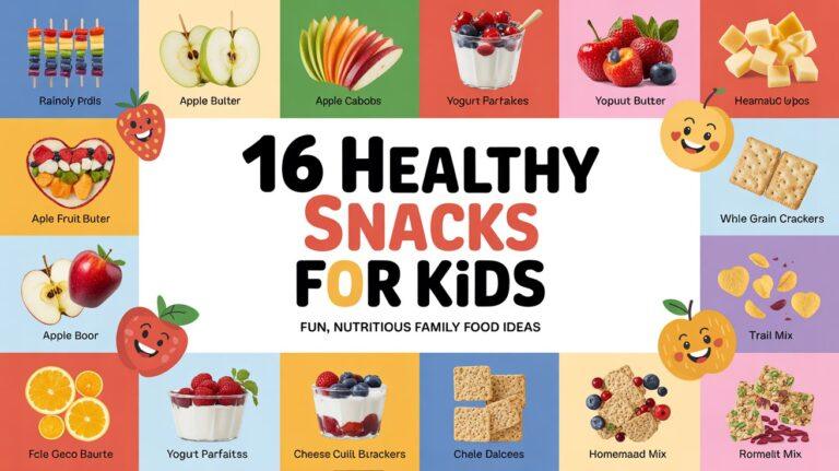16 Easy Healthy Snacks for Kids – Fun, Nutritious Family Food Ideas