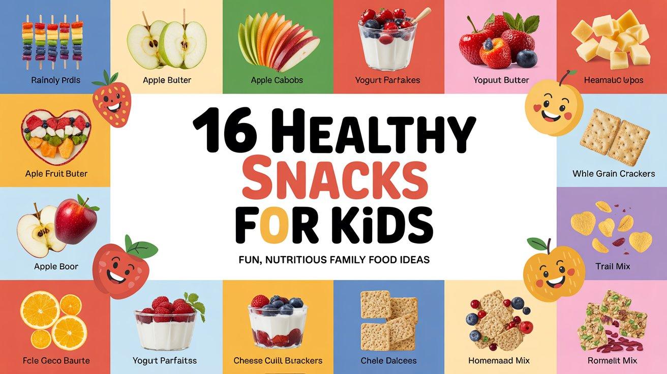 You are currently viewing 16 Easy Healthy Snacks for Kids – Fun Nutritious Family Food Ideas