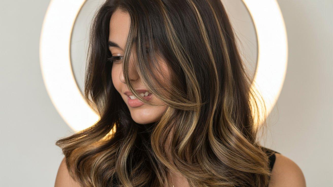 Balayage Hair Color for Dark Hair Ideas That Create a Soft Luminous Glow