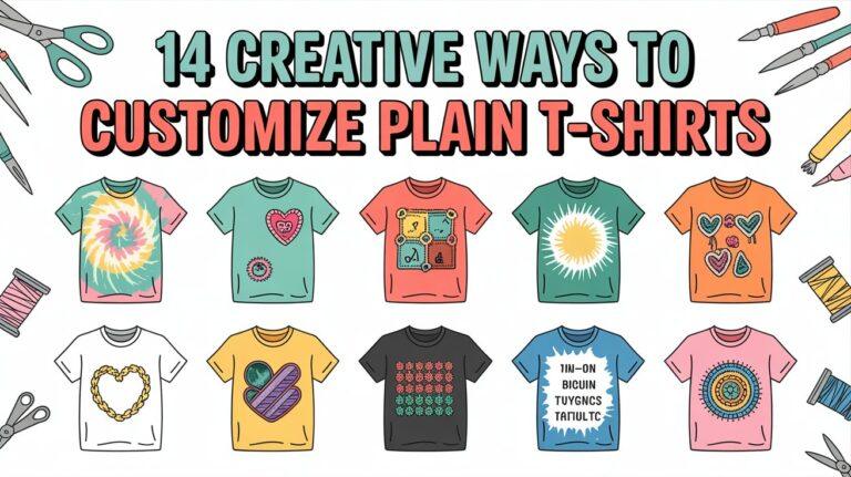 14 Creative Ways to Customize Plain T-Shirts