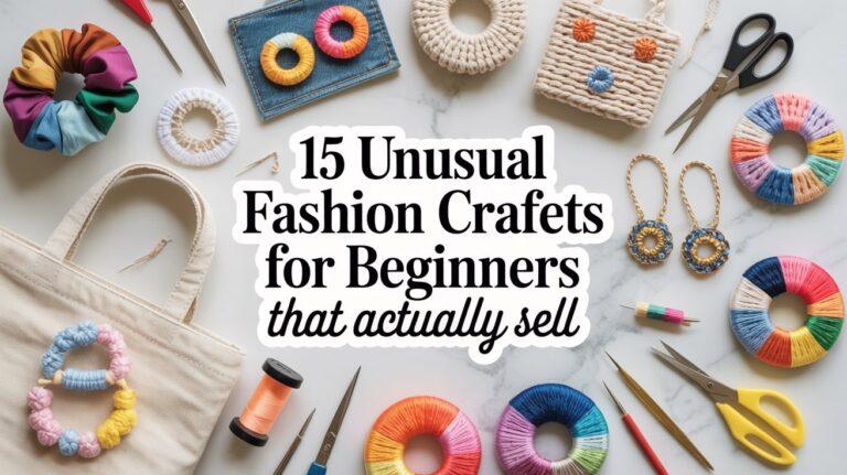 15 Unusual Fashion Craft Projects for Beginners That Actually Sell
